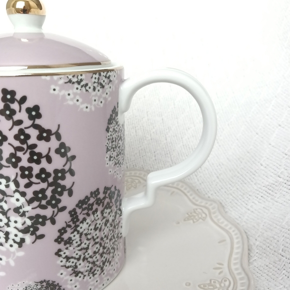 Grace Fine Ceramic Purple Floral Teapot - Picture 5 of 13